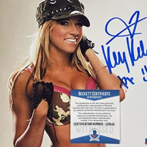 KELLY KELLY Autographed 8" x 10" PHOTO Signed WRESTLING Model BECKETT CERTIFIED AUTHENTIC L20649