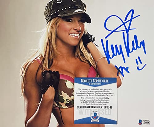 KELLY KELLY Autographed 8" x 10" PHOTO Signed WRESTLING Model BECKETT CERTIFIED AUTHENTIC L20649