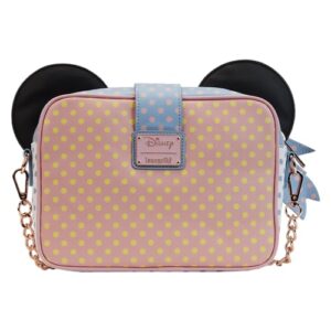 Disney: Minnie Mouse Pastel Polka Dot Crossbody Bag