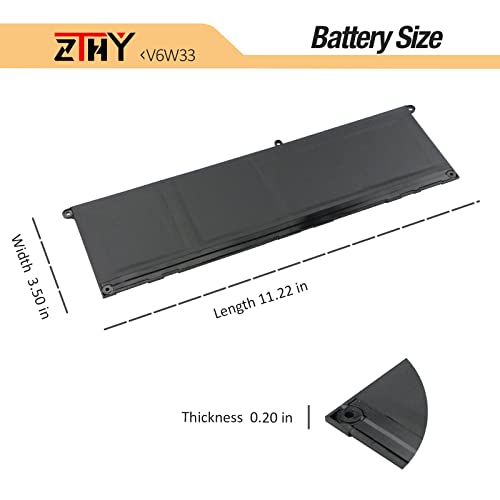 ZTHY 54Wh V6W33 Laptop Battery Replacement for Dell Inspiron 3510 3511 3515 5310 5410 5418 5510 5515 5518 5625 5630 5635 Latitude 3320 3330 3420 3520 Vostro 3515 3525 5620 5625 TN70C G91J0