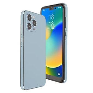 I14pro Cellphone, 6.1in 1440X3200 HD Screen, 4GB RAM 32GB ROM, 6800mAh Battery, with Face Recognition Function, 16MP Rear 8MP Front, Unlocked Smartphone for Android 11.0(USA)