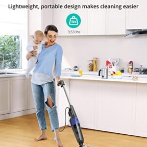 Aspiron Stick Vacuum Cleaner, Small Vacuum Cleaner with 20kPa Powerful Suction & 0.88QT Dust Cup and 32ft Power Cord, 5-in-1 Handheld Lightweight Bagless Vacuum Cleaner Carpet and Floor for Pet