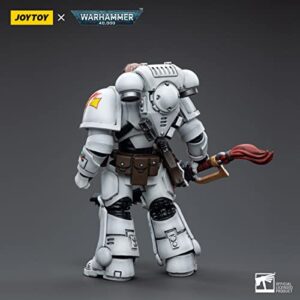 JoyToy 1/18 Warhammer 40,000 White Scars Squad Assault lntercessor Brother Batjargal Soldier Figiure