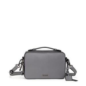 tumi voyageur mari crossbody - luxe leather crossbody purse - phone crossbody bag - pearl grey