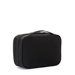 TUMI Voyageur Tammin Cosmetic Bag - Makeup Case Organizers for Travel - Make Up Bag for Packing - Black & Gunmetal