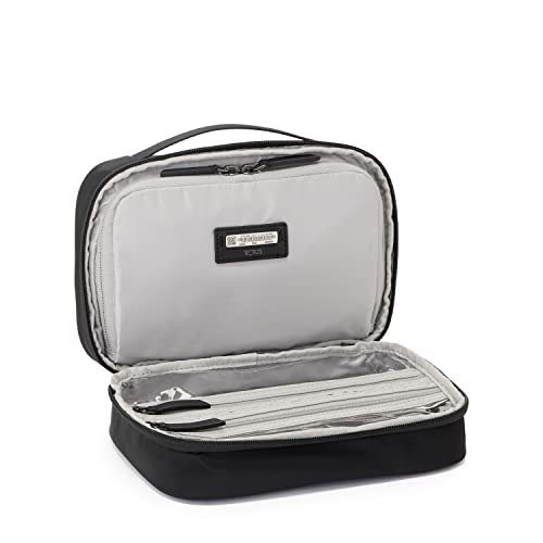 TUMI Voyageur Tammin Cosmetic Bag - Makeup Case Organizers for Travel - Make Up Bag for Packing - Black & Gunmetal