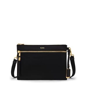 TUMI Voyageur Patna Sling - Crossbody Purse for Holding Essentials - Women's Sling for Everyday - Black & Gold Hardware