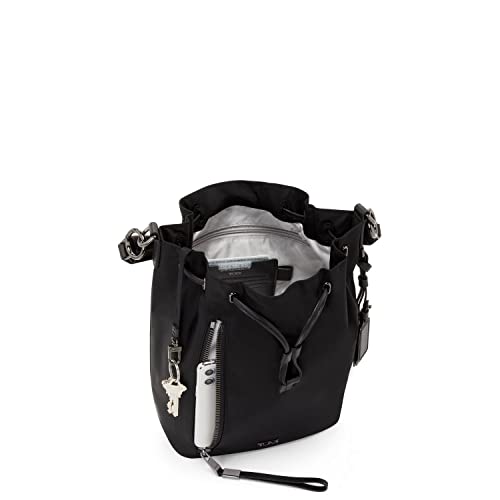 TUMI Voyageur Sabetha Bucket Crossbody - Black/Gunmetal