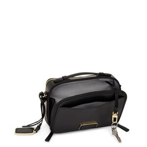 TUMI Voyageur Mari Crossbody - Luxe Leather Crossbody Purse - Phone Crossbody Bag - Black Leather & Gold Hardware