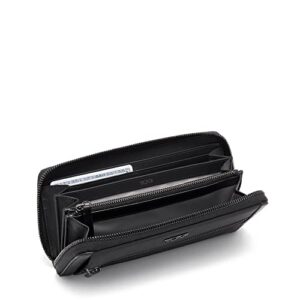 TUMI Voyageur Zip-Around Continental - Premium Continental Wallet - Stain & Water Resistant - Black & Gunmetal Hardware
