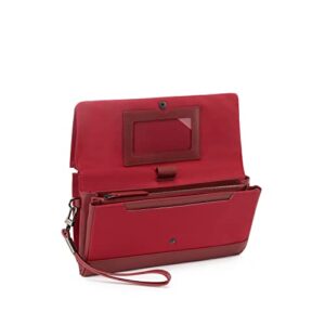 TUMI Voyageur Travel Wallet - Premium Women's Travel Wallet - Stain & Water Resistant - Desert Red