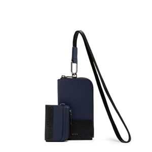 TUMI TUMI+ Card Pouch Lanyard - Navy/Black