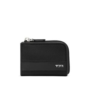 tumi alpha zip card case - black