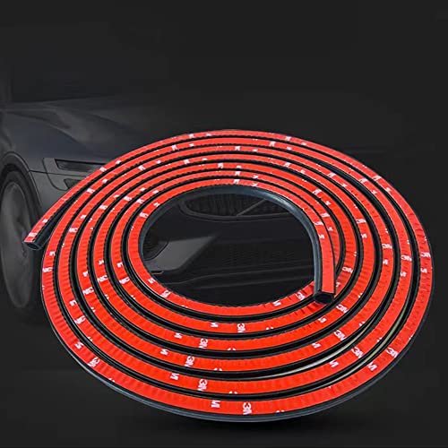 Universal Rubber Car Auto Door Seal Weather Stripping,D-Shape Hollow Door Weatherstrip,Self Adhesive Automotive Window Door Soundproofing Door Seal for Car Truck Motor Door Cover Trunk(9.84 FT)