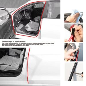 Universal Rubber Car Auto Door Seal Weather Stripping,D-Shape Hollow Door Weatherstrip,Self Adhesive Automotive Window Door Soundproofing Door Seal for Car Truck Motor Door Cover Trunk(9.84 FT)