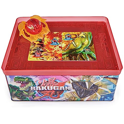 Bakugan Baku-tin with Special Attack Mantid, Customizable, Spinning Action Figure and Toy Storage, Kids Toys for Boys and Girls 6 and up