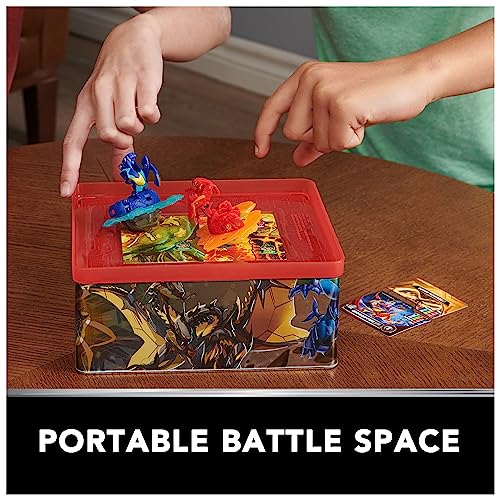 Bakugan Baku-tin with Special Attack Mantid, Customizable, Spinning Action Figure and Toy Storage, Kids Toys for Boys and Girls 6 and up