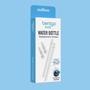 Bentgo® Kids Water Bottle Replacement Straws - 2-Pack of Reusable, Leak-Proof, & BPA-Free, Safe-Sip Straws & Valves for Bentgo Water Bottles (BGKDCP)