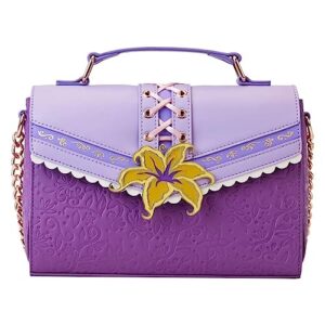 Loungefly Disney Tangled Rapunzel Cosplay Magic Flower Crossbody Womens Bag Purse