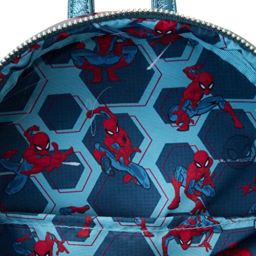 Loungefly Marvel Metallic Spider-Man Cosplay Mini Backpack