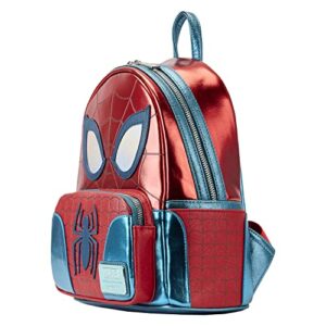 Loungefly Marvel Metallic Spider-Man Cosplay Mini Backpack