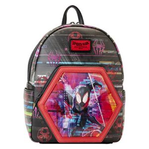 loungefly marvel across the spider-verse lenticular double strap shoulder bag