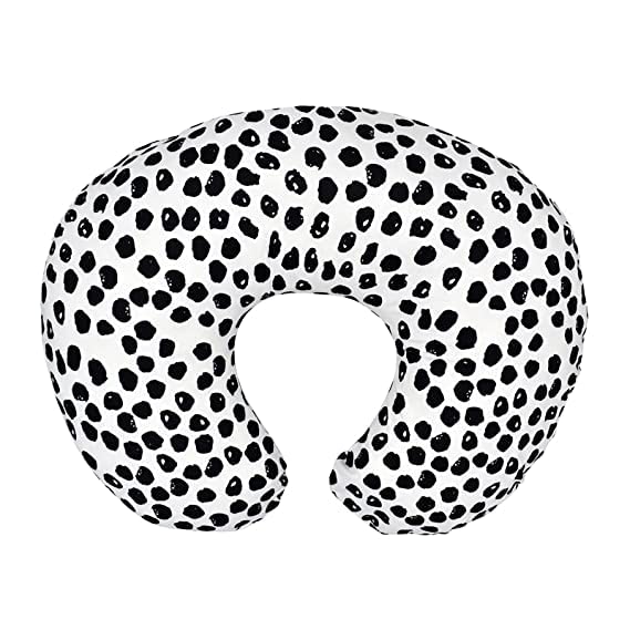 Nursing Pillow Covers for Baby Girl, 2 Pack Nursing Pillow Slipcovers for Breastfeeding Moms, Soft and Stretchy Safely Breastfeeding Pillow Cover for Infant(Black)