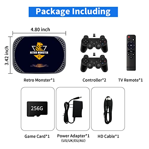 Retro Game Console with Built in 48,214 Games, S905X4 Chip Super Console, Video Game Console Preload 77 Emulators, Game System Compatible with MAME/ATARI/SEGA/PS1/PSP, All in One Emulator Console