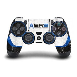 Head Case Designs Officially Licensed EA Bioware Mass Effect SR2 Normandy 3 Badges and Logos Vinyl Gaming Skin Decal Compatible with Sony Playstation 4 PS4 Slim Console and DualShock 4 Controller