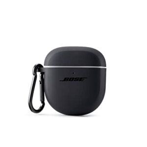 Bose Case Cover for QuietComfort Earbuds II, Protective Silicone Exterior, with Aluminum Carabiner for Convenient Carrying, Triple Black