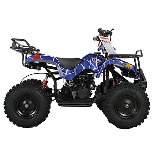 X-PRO Eagle 40cc ATV 4 Wheelers 40cc ATV Quads Quad with 6” Tires (Spider Blue)