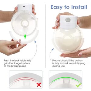 Magicfour Flange Lock Compatible with Momcozy Wearable Breast Pump 2 Pack Leak Latch for Mom Cozy Hands Free Breast Pump Accessories for Momcozy Breast Pump S12/S12 Pro/S9/S9 Pro, Prevent Leaking Milk