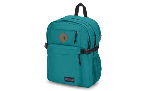 JanSport Main Campus Backpack - Travel, or Work Bookbag w 15-Inch Laptop Sleeve and Dual Water Bottle Pockets, Deep Lake