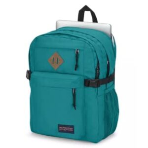 JanSport Main Campus Backpack - Travel, or Work Bookbag w 15-Inch Laptop Sleeve and Dual Water Bottle Pockets, Deep Lake