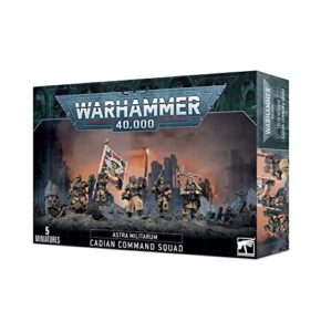 games workshop warhammer 40k: astra militarum - cadian command squad
