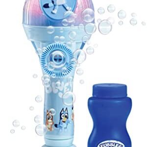 BLUEY Dance Mode Bubble Machine and Toy Microphone | Bluey Toy for Baby, Toddlers and Kids | Includes Bubble Solution