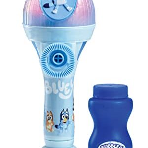 BLUEY Dance Mode Bubble Machine and Toy Microphone | Bluey Toy for Baby, Toddlers and Kids | Includes Bubble Solution