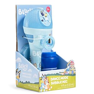 BLUEY Dance Mode Bubble Machine and Toy Microphone | Bluey Toy for Baby, Toddlers and Kids | Includes Bubble Solution