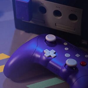 Retro Fighters BattlerGC Wireless Controller - Gamecube, Game Boy Player, Switch & PC Compatible (Blue/Purple)