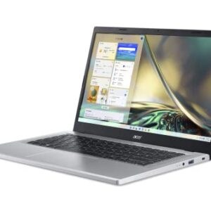 Acer Aspire 3 A314-23P-R3QA Slim Laptop | 14.0" Full HD IPS Display | AMD Ryzen 5 7520U Quad-Core Processor | AMD Radeon Graphics | 8GB LPDDR5 | 512GB NVMe SSD | Wi-Fi 6 | Windows 11 Home,Silver