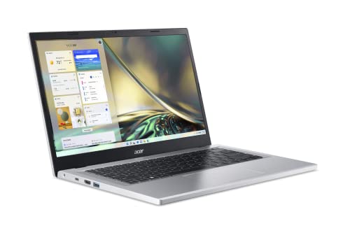 Acer Aspire 3 A314-23P-R3QA Slim Laptop | 14.0" Full HD IPS Display | AMD Ryzen 5 7520U Quad-Core Processor | AMD Radeon Graphics | 8GB LPDDR5 | 512GB NVMe SSD | Wi-Fi 6 | Windows 11 Home,Silver