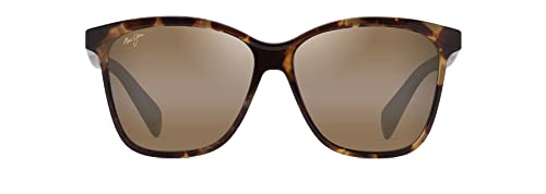 Maui Jim Women's Liquid Sunshine Polarized Fashion Sunglasses, Tokyo Tortoise/HCL® Bronze, Medium