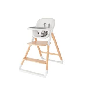 ergobaby evolve baby essentials portable high chair, natural wood