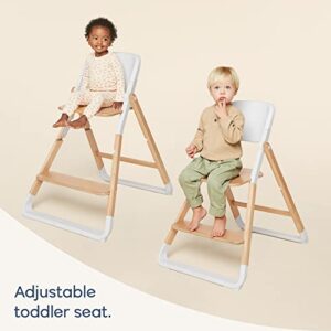 Ergobaby Evolve Baby Essentials Portable High Chair, Natural Wood