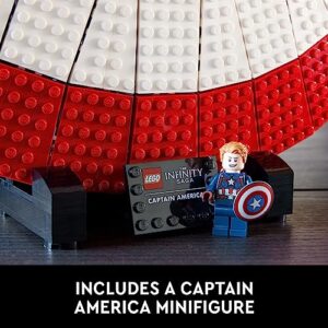 LEGO Marvel Captain America’s Shield 76262 Model Kit for Adults, Collectible Replica of Captain America’s Iconic Shield, This Disney Marvel Building Set for Adults Makes a Great Graduation Gift