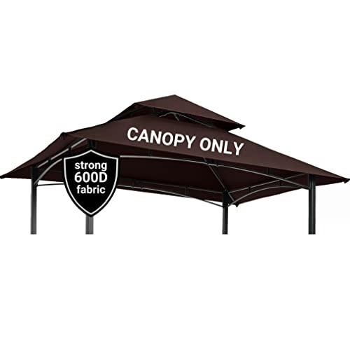 Grill Gazebo Canopy Replacement for L-GZ238PST-11, Grill Canopy for Outdoor Grill Canopy Feplacement Cover, Grill Tent Canopy, BBQ Grill Gazebo Canopy Replacement Cover for Grill Gazebo, BBQ Canopy