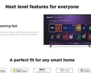 PHILIPS 55-Inch Class 4K 2160p Smart TV Led HDR10 120Hz Refresh Rate Roku TV Works with Siri Hey Google & Airplay 55PFL(Renewed)