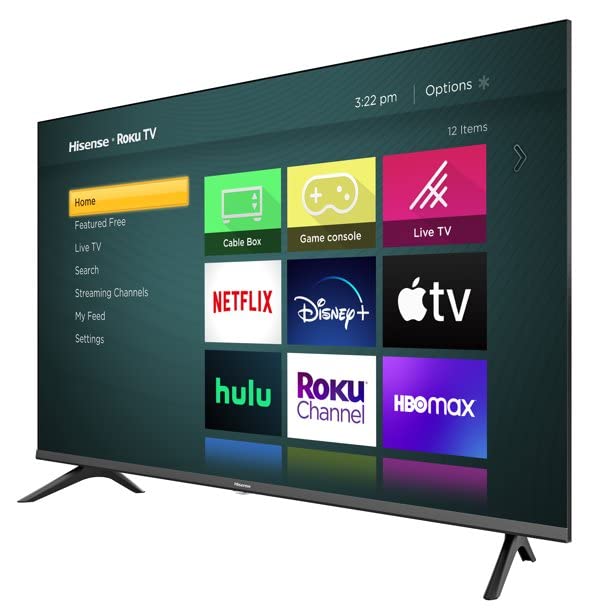 Hisense 40-Inch Class 2K FHD LED LCD Smart TV Motion Rate 120 Gaming Mode Compatible with Alexa & Google Assistant 40H4030F1 (Renewed)