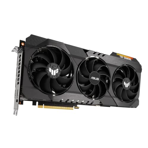 ASUS TUF Gaming NVIDIA GeForce RTX 3060 Ti OC Edition Graphics Card (PCIe 4.0, 8GB GDDR6X, HDMI 2.1, DisplayPort 1.4a, Dual Ball Fan Bearings, Military-Grade Certification, GPU Tweak III)