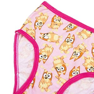 Bluey Girls' Amazon Exclusive 10-Pack of 100% Combed Cotton Panties with Bingo, Bandit and More, Sizes 2/3T, 4T, 4, 6 & 8, 10-Pack